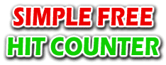 Free hit counter, simple web counter to use with free hit counter source code.